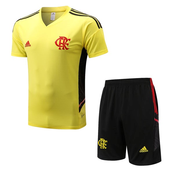 Camiseta Entrenamiento Flamengo Conjunto Completo 2022 2023 Amarillo
